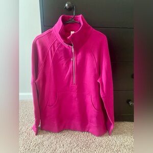 Women's Pink Half-Zip Pullover